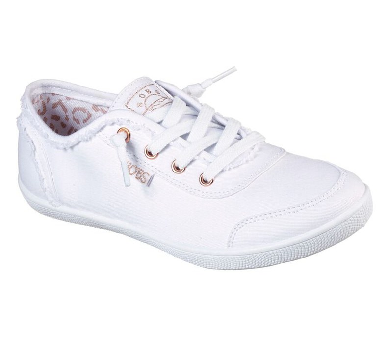 Skechers Bobs B Cute Topanky Casual Damske Biele | 258-LIOQWZ