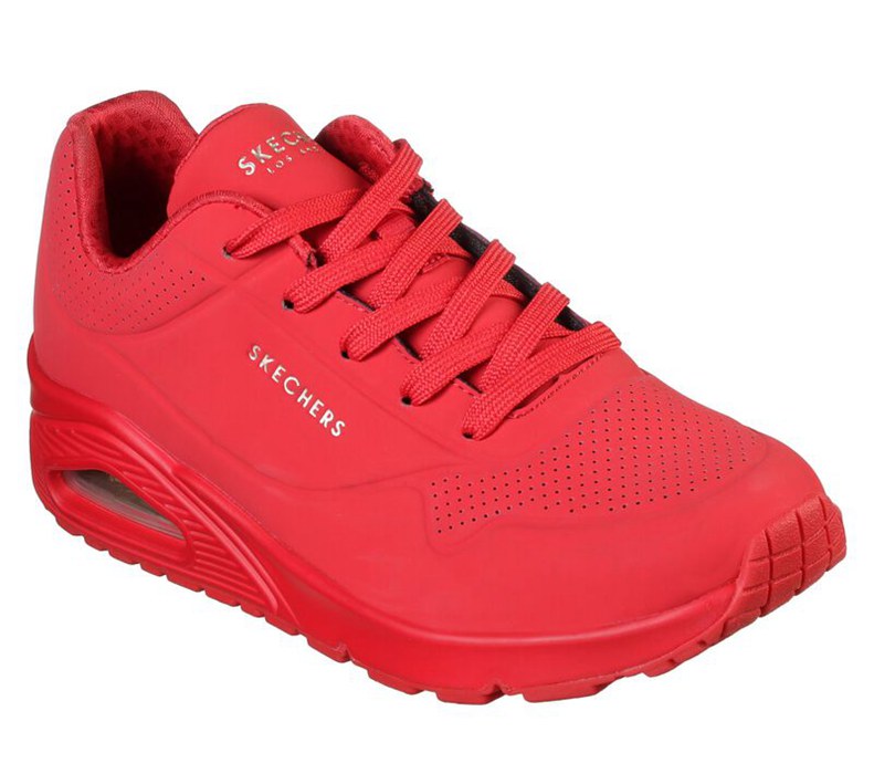 Skechers Uno - Stand On Air Tenisky Damske Červené | 704-WGPYTU