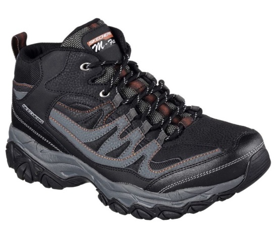 Skechers After Burn Memory Fit - Geardo Tenisky Panske Čierne / Siva | 357-UJAMQB