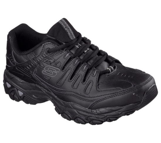 Skechers After Burn Memory Fit - Reprint Tenisky Panske Čierne | 315-NYAPZF