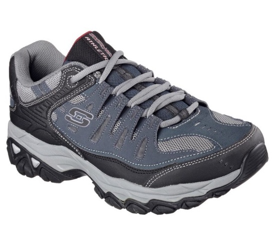 Skechers After Burn - Memory Fit Tenisky Panske Námornícka Modrá | 485-HSMULV