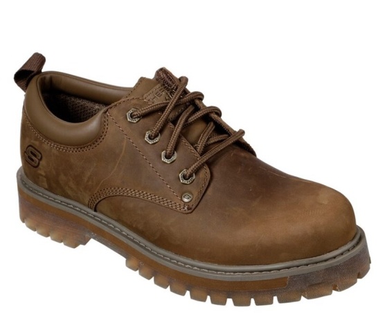Skechers Alley Cats - Mesago Snurovacie Topanky Panske Hnede | 476-EHYBZK