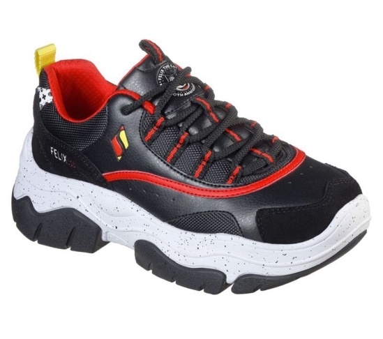 Skechers Amp'd - Keep It 100 Tenisky Damske Čierne / Červené | 362-RGZAYL