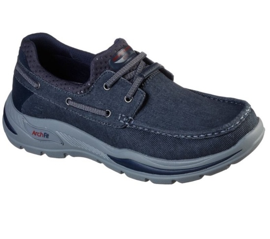 Skechers Arch Fit Motley - Oven Slip On Panske Námornícka Modrá | 129-EMUYHB