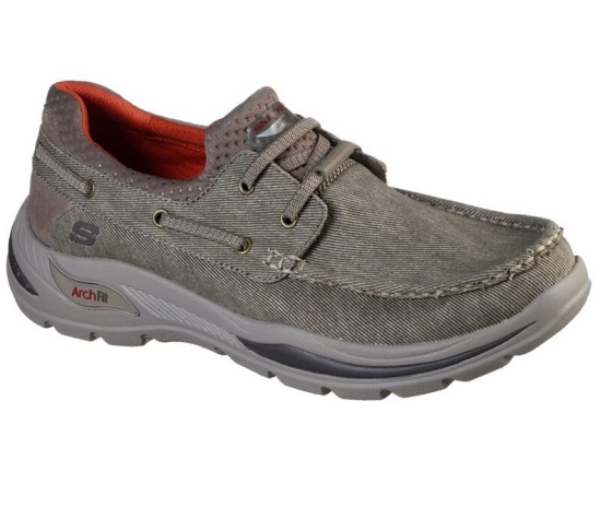Skechers Arch Fit Motley - Oven Slip On Panske Hnede | 602-VCWNTR
