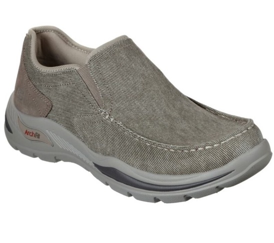 Skechers Arch Fit Motley - Rolens Slip On Panske Hnede | 504-KVDCUA
