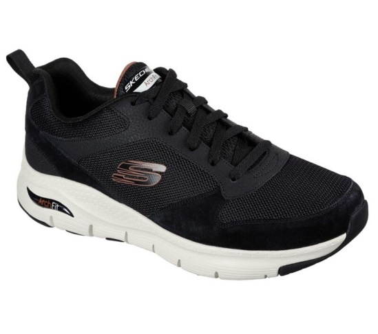 Skechers Arch Fit - Servitica Tenisky Panske Čierne | 741-YUPWEB