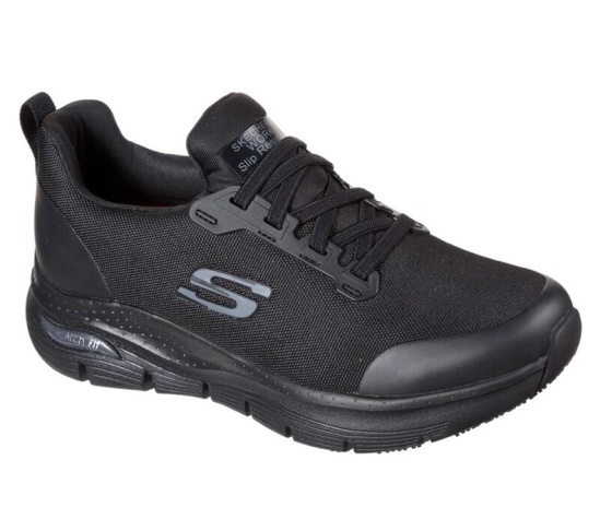 Skechers Arch Fit Sr - Vermical Slip On Damske Čierne | 235-BITYMX