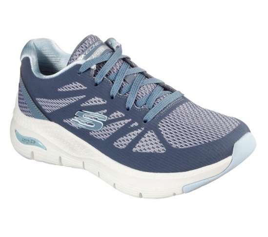 Skechers Arch Fit - Vivid Memory Tenisky Damske Námornícka Modrá / Svetlo Modre | 719-FLTQDB