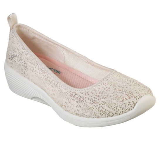 Skechers Arya - Airy Days Balerinky Damske Béžové | 214-LFVSWN