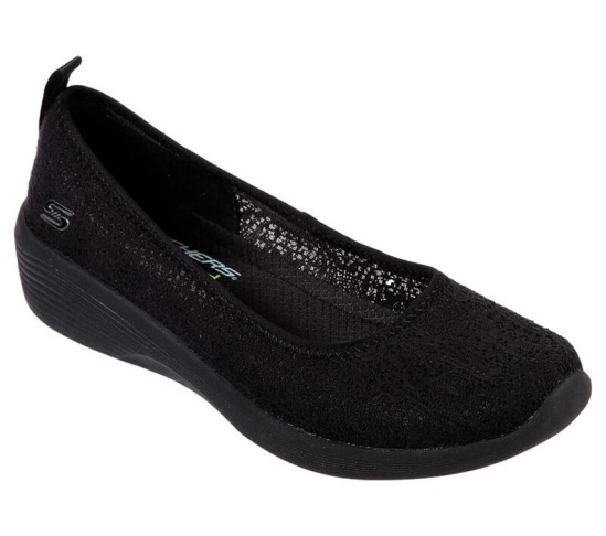 Skechers Arya - Airy Days Balerinky Damske Čierne | 523-ECNOFW