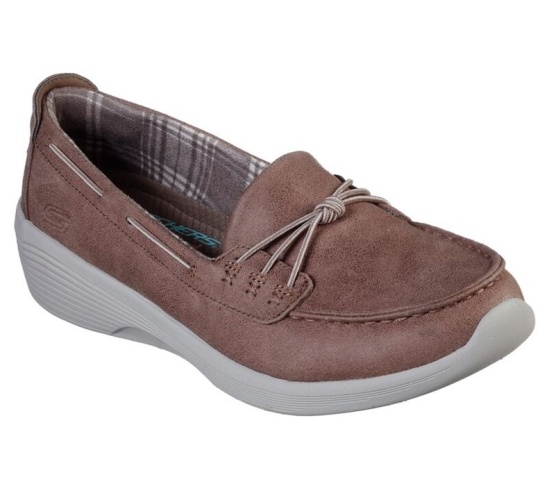 Skechers Arya - Sail With Me Balerinky Damske Hnede | 253-KHCLUM
