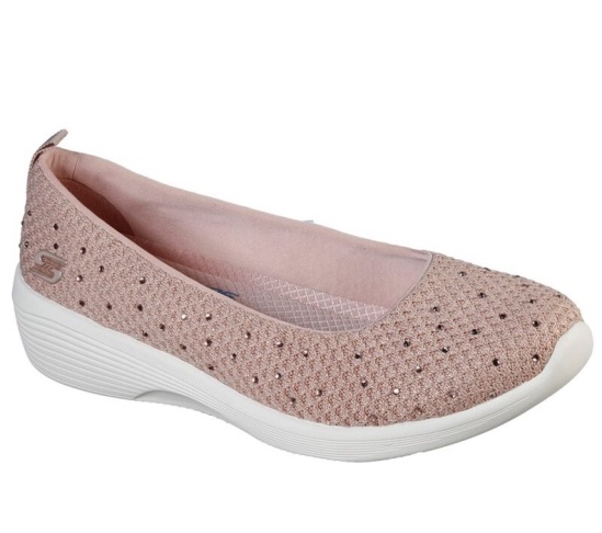 Skechers Arya - Sweet Glitz Balerinky Damske Ruzove | 534-WINDAS