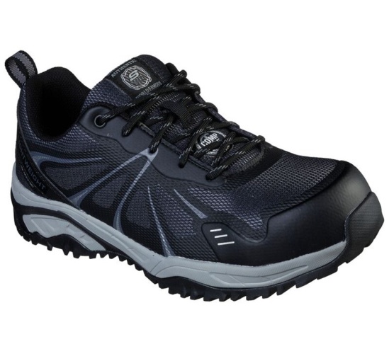 Skechers Azbar Comp Spicou Pracovne Cizmy Panske Čierne / Siva | 361-PLXSBA