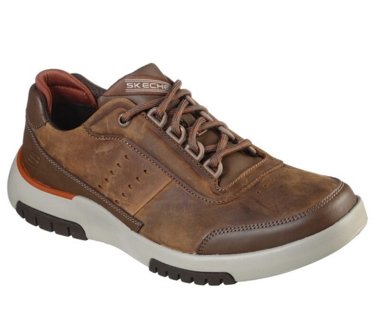 Skechers Bellinger 2.0 - Regran Snurovacie Topanky Panske Hnede | 856-OVYCDS