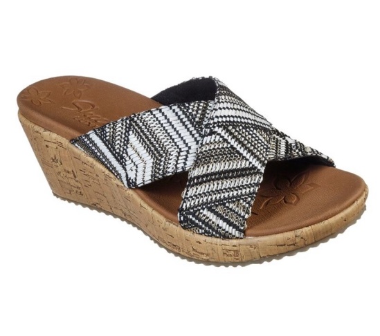 Skechers Beverlee - Golden Palace Sandale Damske Čierne / Zlate | 567-LZDPOW