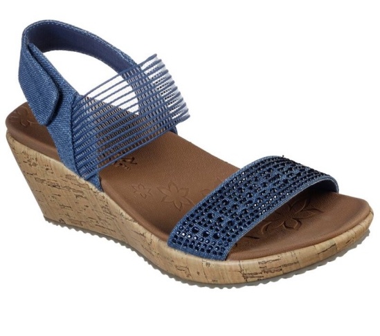 Skechers Beverlee - Pretty Chic Sandale Damske Námornícka Modrá | 530-GUERXQ
