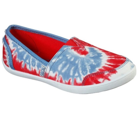 Skechers Bobs B Cute - Charmed Flower Balerinky Damske Biele / Námornícka Modrá | 194-TKZVJE