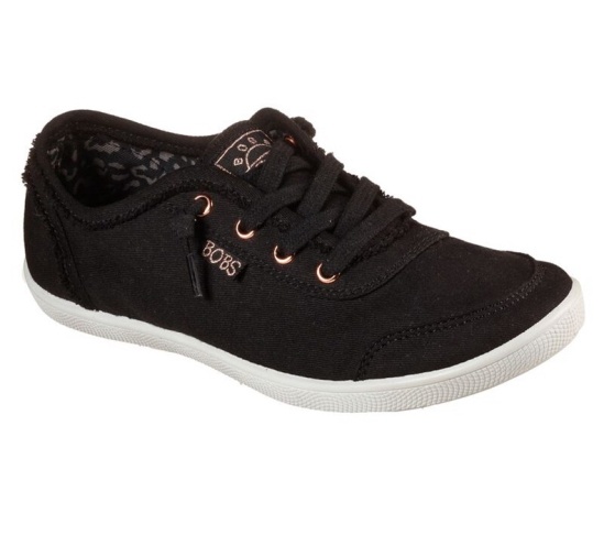 Skechers Bobs B Cute Slip On Damske Čierne | 943-FLJOPE
