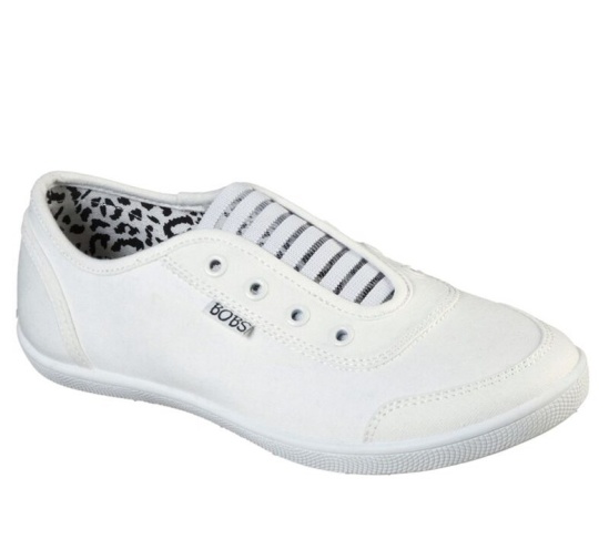 Skechers Bobs B Cute - Walkways Slip On Damske Biele | 139-GNERBW