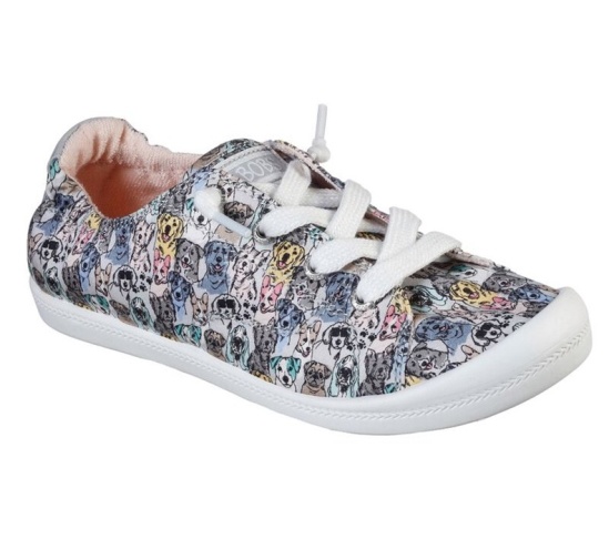 Skechers Bobs Beach Bingo - Pastel Paws Balerinky Damske Siva / Viacfarebný | 945-RLXKFU