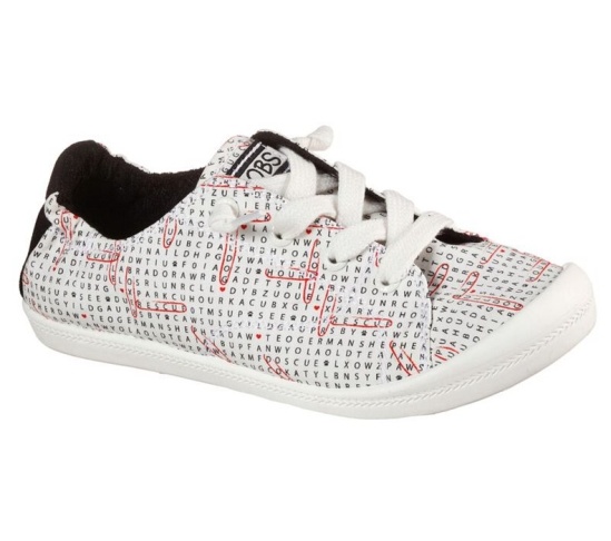 Skechers Bobs Beach Bingo - Search & Rescue Slip On Damske Biele / Čierne | 642-DYQVFI