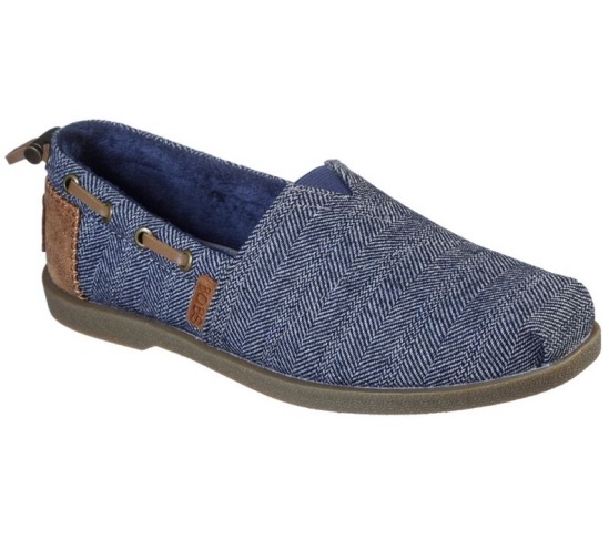 Skechers Bobs Chill Luxe - Star Social Slip On Damske Námornícka Modrá | 910-KULHZW