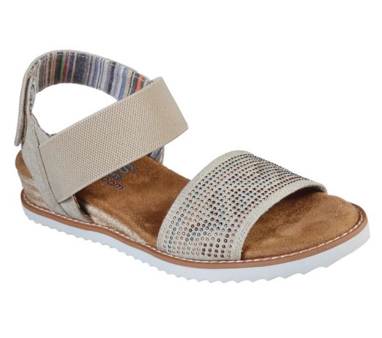 Skechers Bobs Desert Kiss - Bella Breeze Sandale Damske Béžové / Viacfarebný | 697-WBJFAV