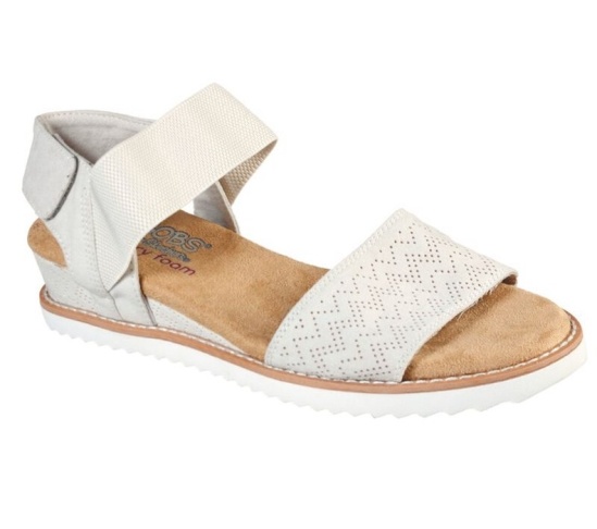 Skechers Bobs Desert Kiss Sandale Damske Biele | 053-YAITOX