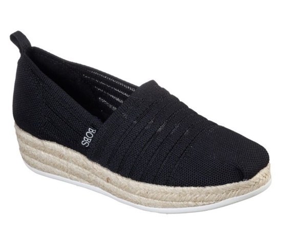Skechers Bobs Highlights 2.0 - Homestretch Slip On Damske Čierne | 897-YFGZNX