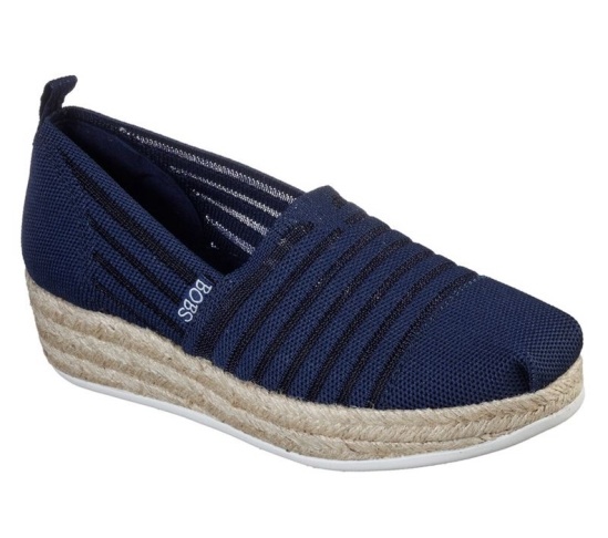 Skechers Bobs Highlights 2.0 - Homestretch Slip On Damske Námornícka Modrá | 940-WGXVNL