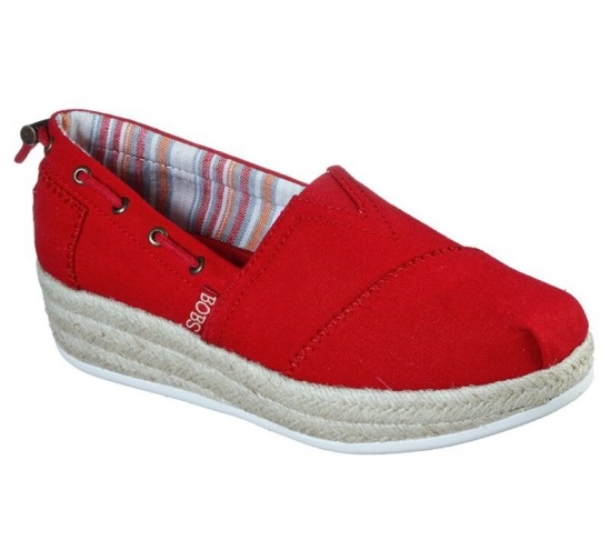 Skechers Bobs Highlights 2.0 - Yacht Master Slip On Damske Červené | 387-OEFWVT