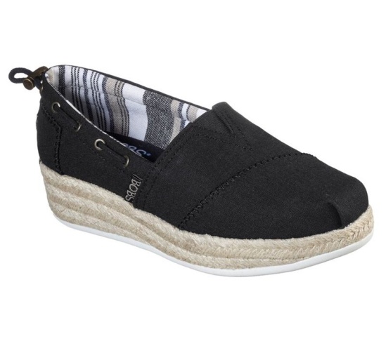 Skechers Bobs Highlights 2.0 - Yacht Master Slip On Damske Čierne | 417-WLEQIJ