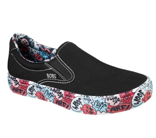 Skechers Bobs Marley Jr. - Club Yap Slip On Damske Čierne | 734-HRVIUN