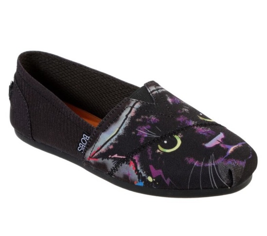 Skechers Bobs Plush - Paw-Fection Lucky Balerinky Damske Čierne | 632-PLAKXG