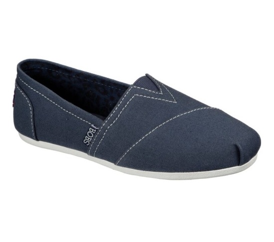 Skechers Bobs Plush - Peace And Love Balerinky Damske Námornícka Modrá / Biele | 047-SOMFEJ