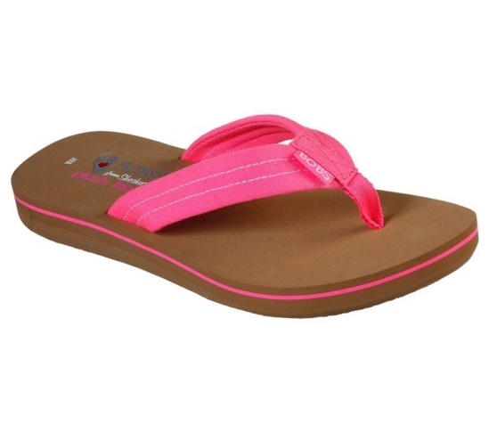 Skechers Bobs Sunset - Neon Summer Zabky Damske Ruzove | 306-SRQZVK