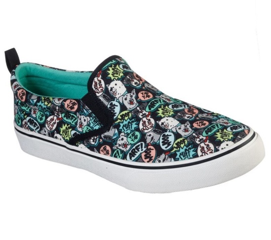 Skechers Bobs V'lite - Talk 2 Me Slip On Panske Čierne / Viacfarebný | 356-QMGBDA