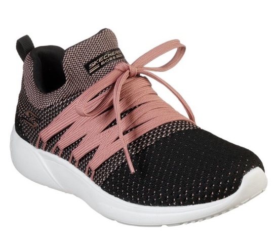 Skechers Bobs Športové Sparrow - Sneaker Club Slip On Damske Čierne / Ruzove | 580-DAVUGC