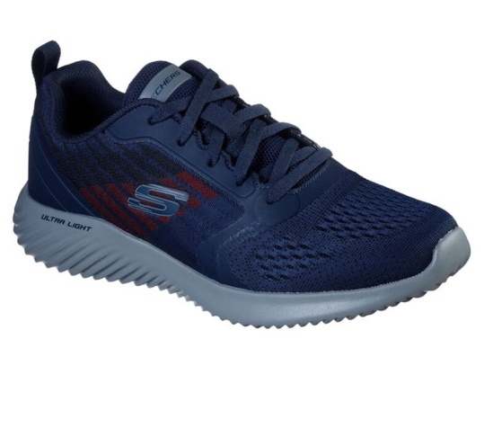 Skechers Bounder - Verkona Tenisky Panske Námornícka Modrá / Siva | 821-BTJILN