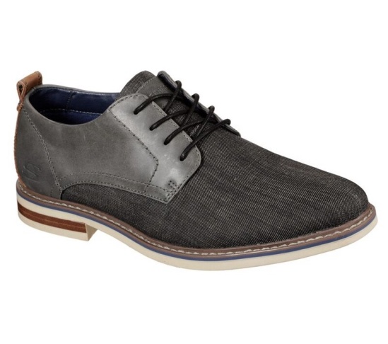 Skechers Bregman - Rito Snurovacie Topanky Panske Tmavo Siva | 267-EMKFPI