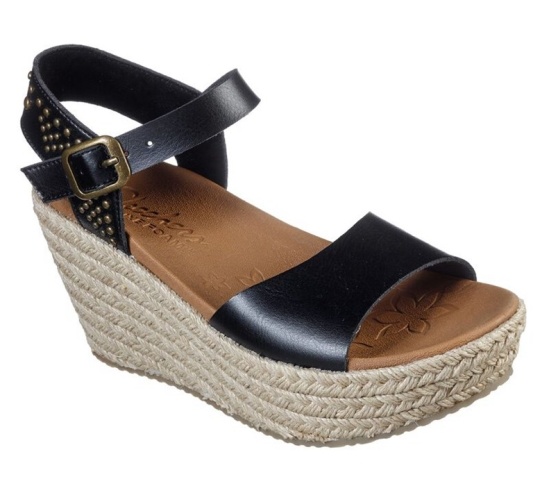 Skechers Brit - Edgy Days Sandale Damske Čierne | 549-MXWZUT