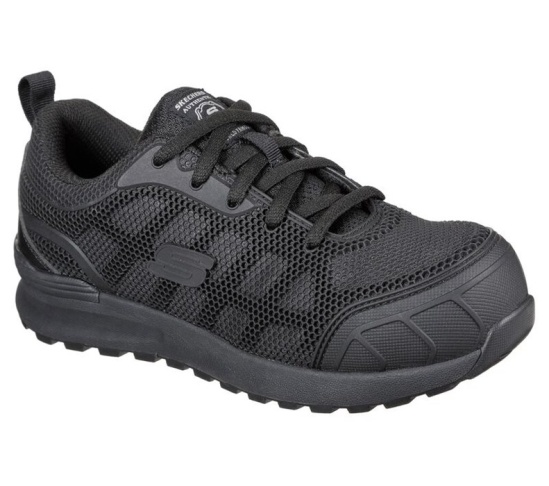 Skechers Bulklin - Ayak Comp Spicou Pracovne Cizmy Damske Čierne | 093-LMKSPU
