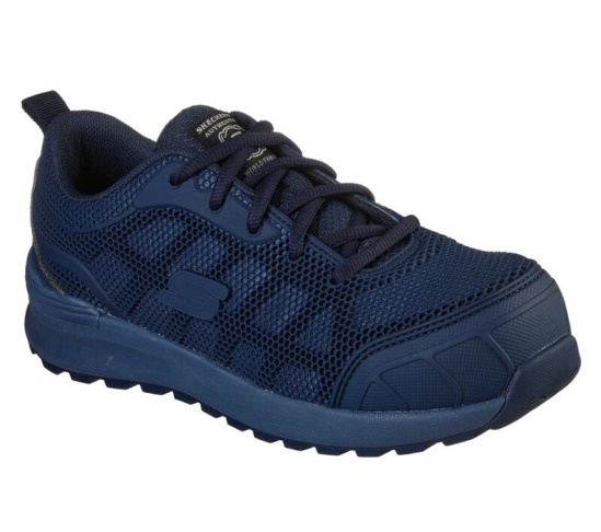 Skechers Bulklin - Ayak Comp Spicou Pracovne Cizmy Damske Námornícka Modrá | 742-APOWBQ