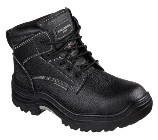Skechers Burgin - Tarlac St Pracovne Cizmy Panske Čierne | 924-YHGPET