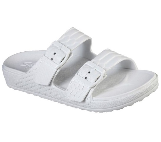 Skechers Cali Gear: Cali Breeze 2.0 - Royal Texture Slapky Damske Biele | 987-JWQBAG