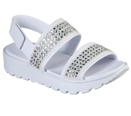 Skechers Cali Gear: Footsteps - Glam Party Sandale Damske Biele | 034-INSXQG