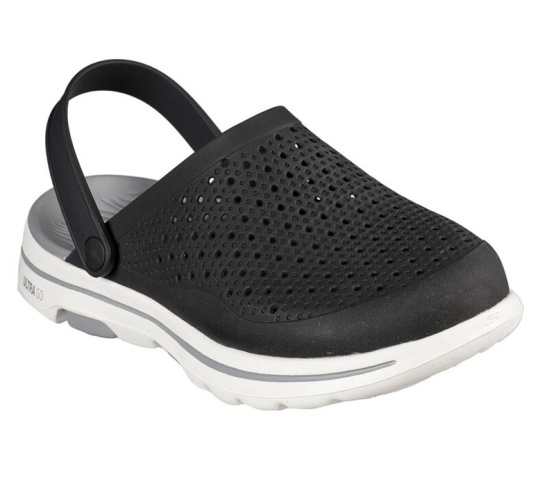Skechers Cali Gear: Gowalk 5 - Astonished Sandale Panske Čierne / Siva | 391-RZEOTM
