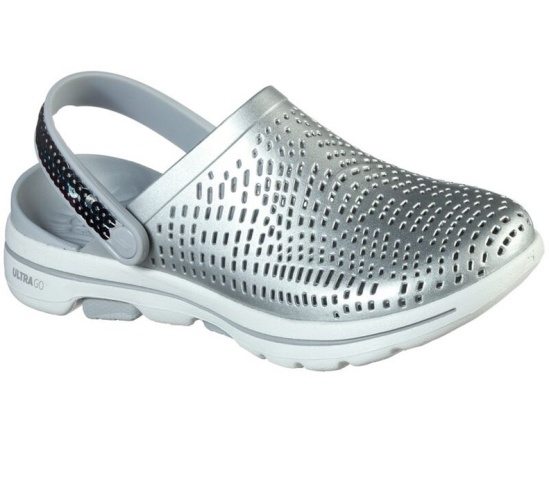 Skechers Cali Gear: Gowalk 5 - Elegance Sandale Damske Strieborne | 250-QTPBOC
