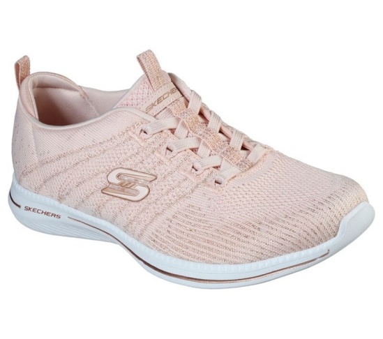 Skechers City Pro - Glow On Slip On Damske Svetlo Ruzove / Ruzove Zlate | 168-OIPBGN